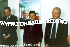 L'onorevole Francesco Stagno D'Alcontres, Il Cordinatore Provinciale Bruno Miliad e il Ministro Antonio Martino