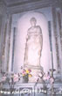 La statua di S. Caterina nell'attuale collocazione chiesa SS. Annunziata